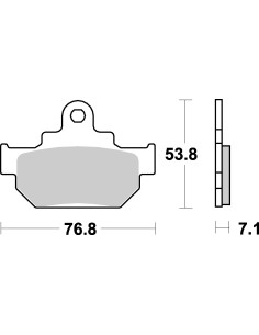 Plaquettes de frein moto SBS Ceramic 581 HF