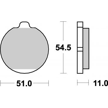 Plaquettes de frein moto SBS Ceramic 530 HF