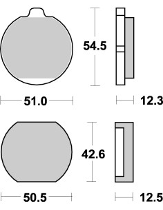 Plaquettes de frein moto SBS Ceramic 510 HF