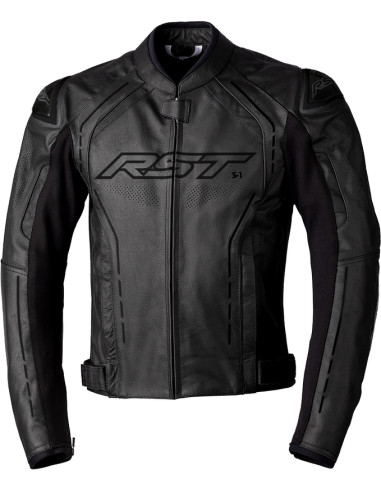 Veste RST S1 cuir homme - noir