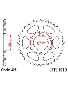 Couronne JT SPROCKETS acier 1010 - 428