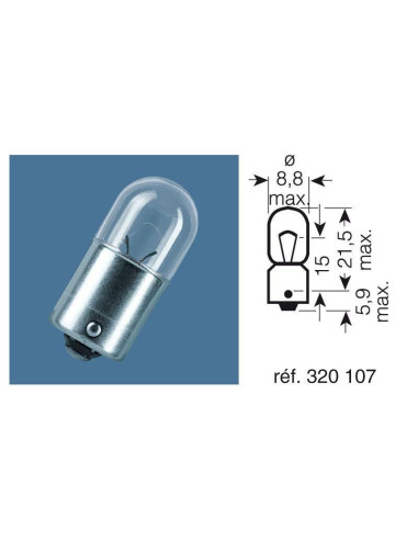 Ampoule OSRAM Original Line T4W 12V 4W - x10