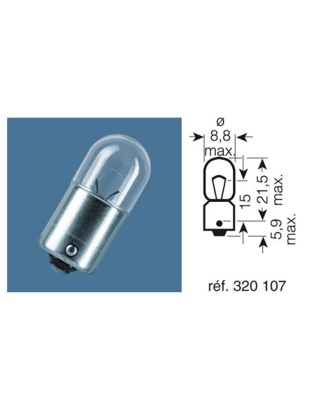 Ampoule OSRAM Original Line T4W 12V 4W - x10