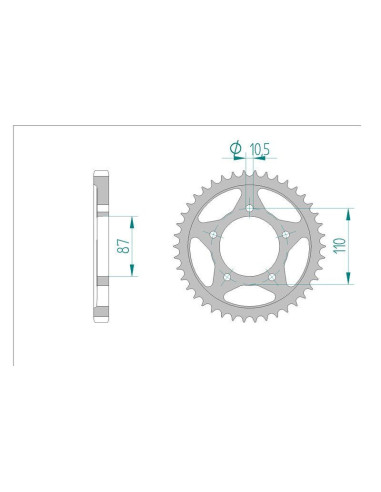 Kit chaine DID  ACIER SUZUKI GSX 750...