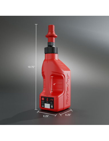 Bidon d'essence TUFF JUG rouge avec bouchon Ripper 1.25G/5L