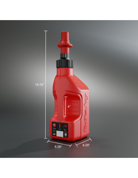 Bidon d'essence TUFF JUG rouge avec bouchon Ripper 1.25G/5L