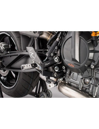Commandes reculées fixe LIGHTECH selection standard noir KTM 790 Duke