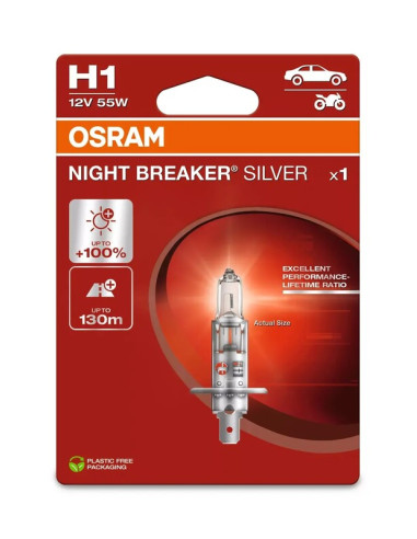 Ampoule OSRAM Night Breaker Silver H1 12V /55W - X1