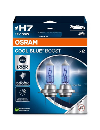 Ampoule OSRAM Cool Blue Boost H7 12V/80W - X2