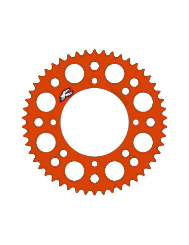 Couronne RENTHAL aluminium ultra-light anti-boue 518U - 420