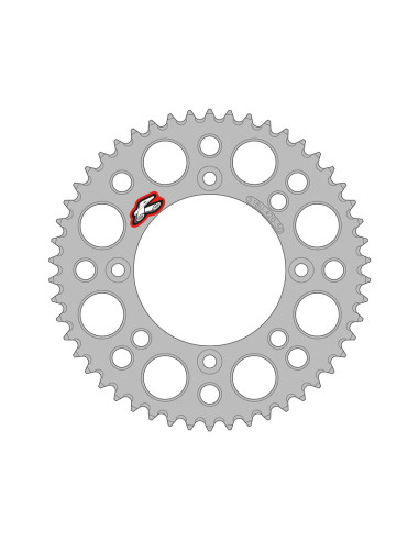 Couronne RENTHAL aluminium ultra-light anti-boue 518U - 420