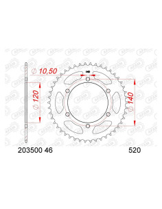 Couronne AFAM acier standard 203500 - 520 2