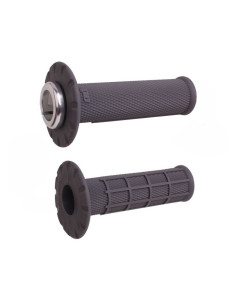 Revêtements universels ODI Lock-On semi-gaufré - graphite/argent 2