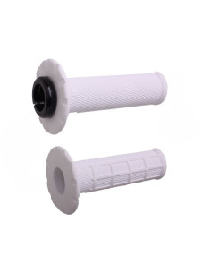 Revêtements universels ODI Lock-On semi-gaufré - blanc/noir 2