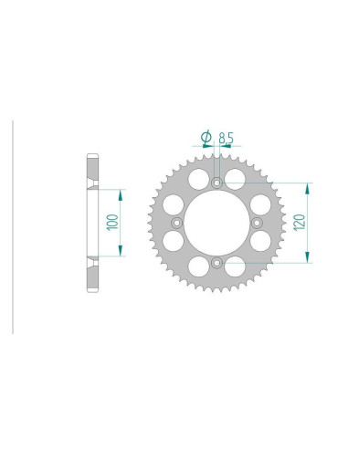 Kit chaine DID  ALU SUZUKI RM 85  SW...
