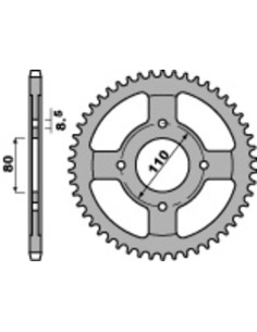 Couronne PBR acier C45 standard 4597 - 428 2