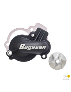 Couvercle de pompe à eau + turbine BOYESEN SuperCooler - bleu 2