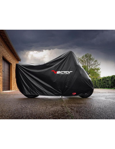 Housse de protection d'extérieur VECTOR Black Cotton - noir