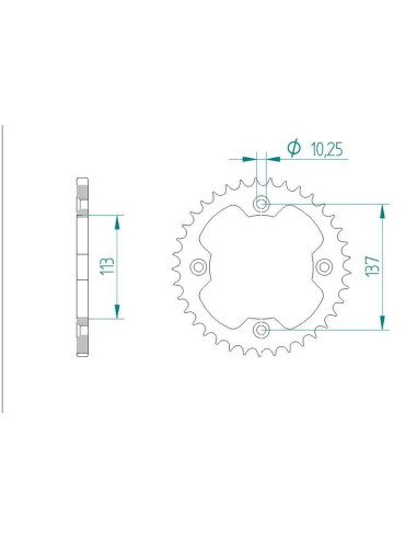 Kit chaine DID  ACIER SUZUKI LT-R 450...