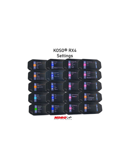KOSO Digital Multifunction Cockpit, RX-4, MT-07/09, XSR 700/900
