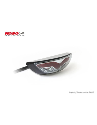 KOSO Led-Taillight, Smoke GT-03, e-mark.