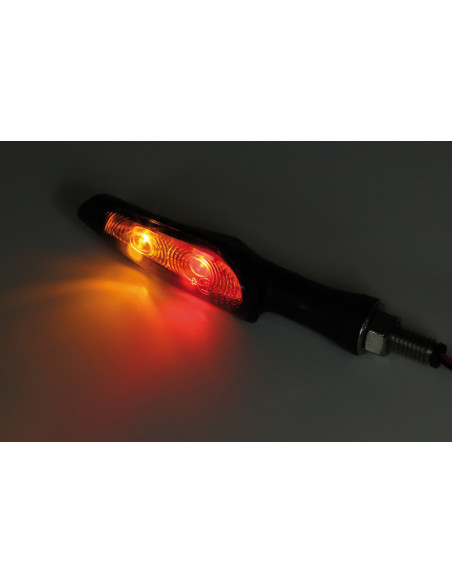 KOSO LED Taillight/indicato INFINITY, Black, Smoke lens
