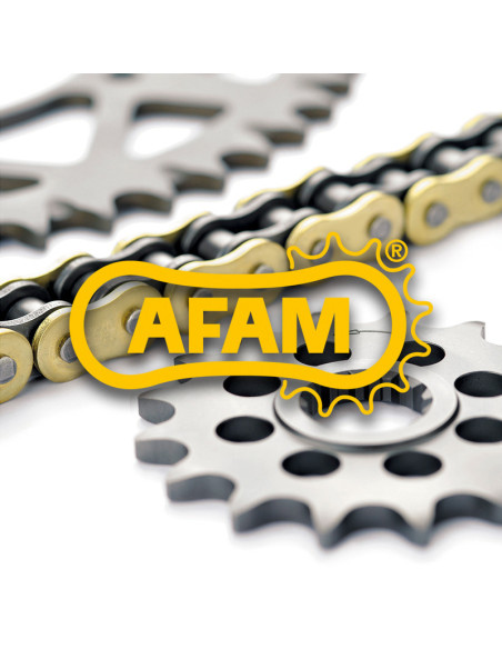 Kit chaîne AFAM 520XMR3 15/46 standard - couronne standard 12604