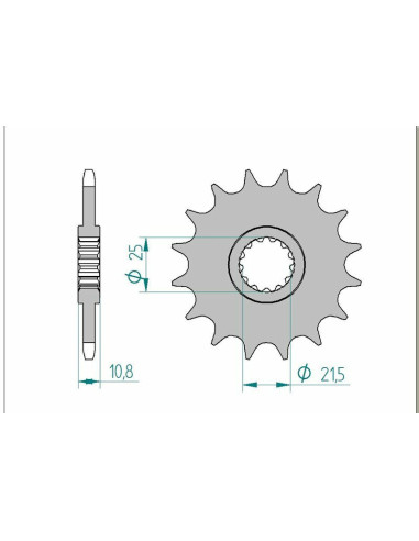 Kit chaîne AFAM 520XMR3 15/46 standard - couronne standard 12604