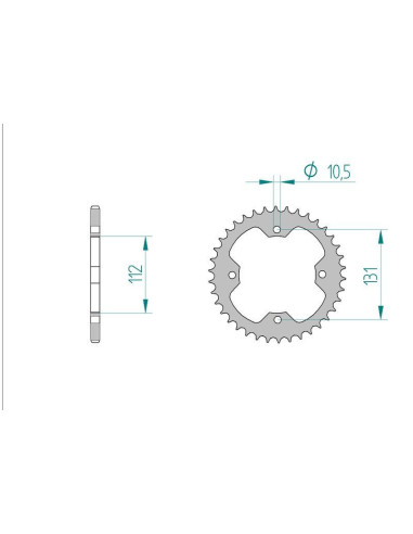 Kit chaine DID  ACIER TGB 325...