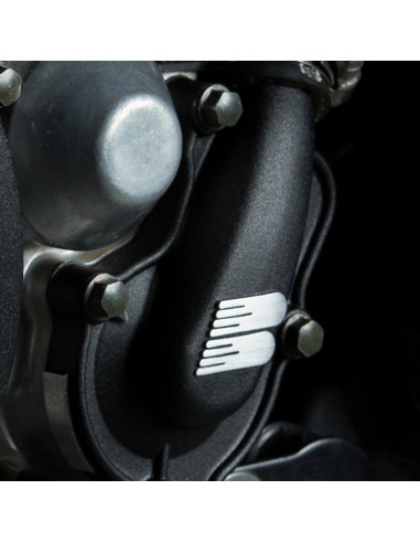 Couvercle de pompe à eau + turbine BOYESEN SuperCooler - noir