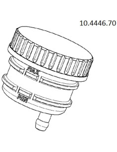 Reservoir for master cylinder Brembo strait exit clamp fixing