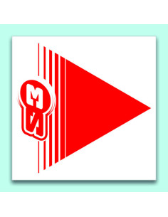 Flèches de signalisation S3 rouge 50 pièces 12x12cm 2