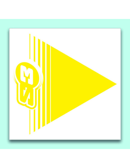 Flèches de signalisation S3 jaune 50 pièces 12x12cm