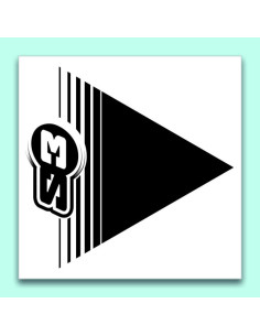 Flèches de signalisation S3 noir 50 pièces 12x12cm 2