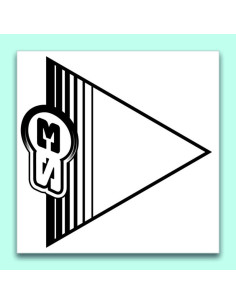 Flèches de signalisation S3 blanc 50 pièces 12x12cm 2