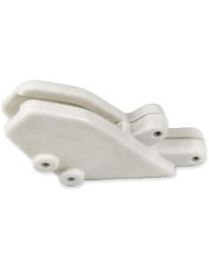 Guide chaîne UFO blanc translucide Kawasaki KX125/250 2