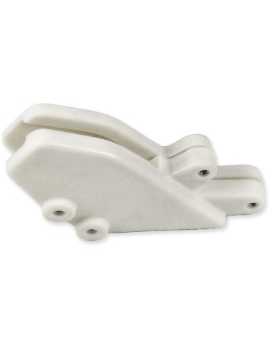 Guide chaîne UFO blanc translucide Kawasaki KX125/250