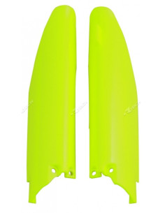 Protections de fourche RACETECH - jaune fluo