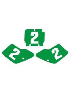 Fonds de plaques TECNOSEL vert Kawasaki KX125/250