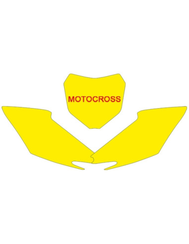 Fonds de plaque BLACKBIRD blanc Honda CRF250R/450R