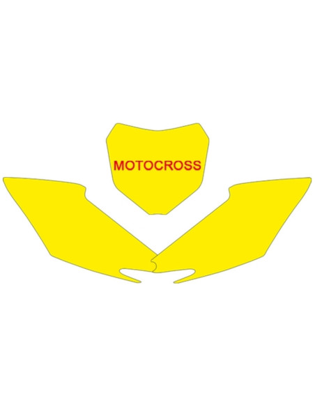 Fonds de plaque BLACKBIRD blanc Honda CRF250R/450R