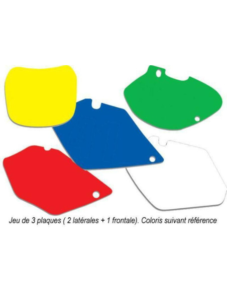 Fonds de plaque BLACKBIRD jaune Gas Gas EC250/300 Racing