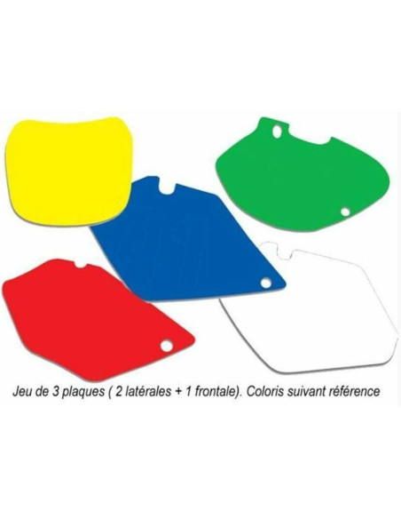 Fonds de plaque BLACKBIRD noir Kawasaki KX450F