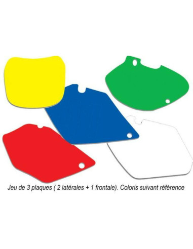 Fonds de plaque BLACKBIRD blanc Honda CR125R/250R