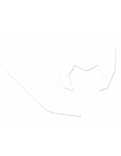 Fonds de plaque BLACKBIRD blanc Sherco SE/SE-F