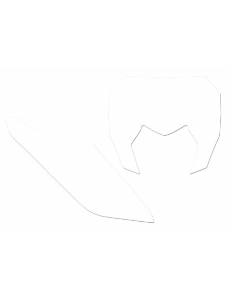 Fonds de plaque BLACKBIRD blanc Sherco SE/SE-F