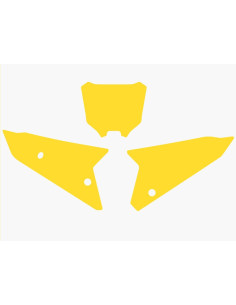 Fonds de plaque BLACKBIRD jaune Honda CRF450