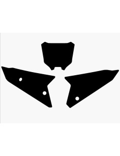 Fonds de plaque BLACKBIRD noir Honda CRF450 2
