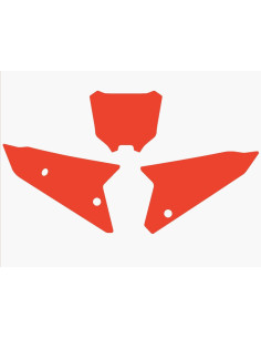 Fonds de plaque BLACKBIRD rouge Honda CRF450