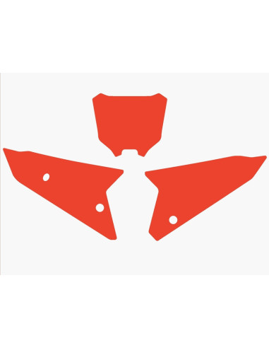 Fonds de plaque BLACKBIRD rouge Honda CRF450